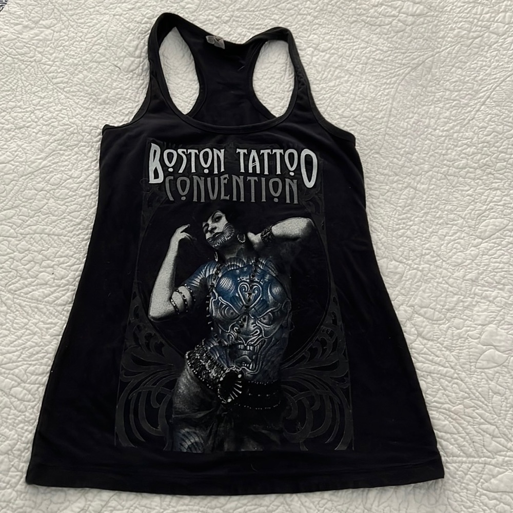 Boston Tattoo Convention Racerback Tank Top size Large